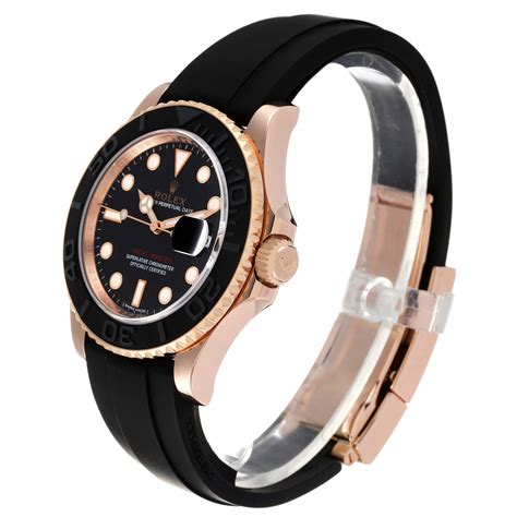 rolex yacht master rose staal
